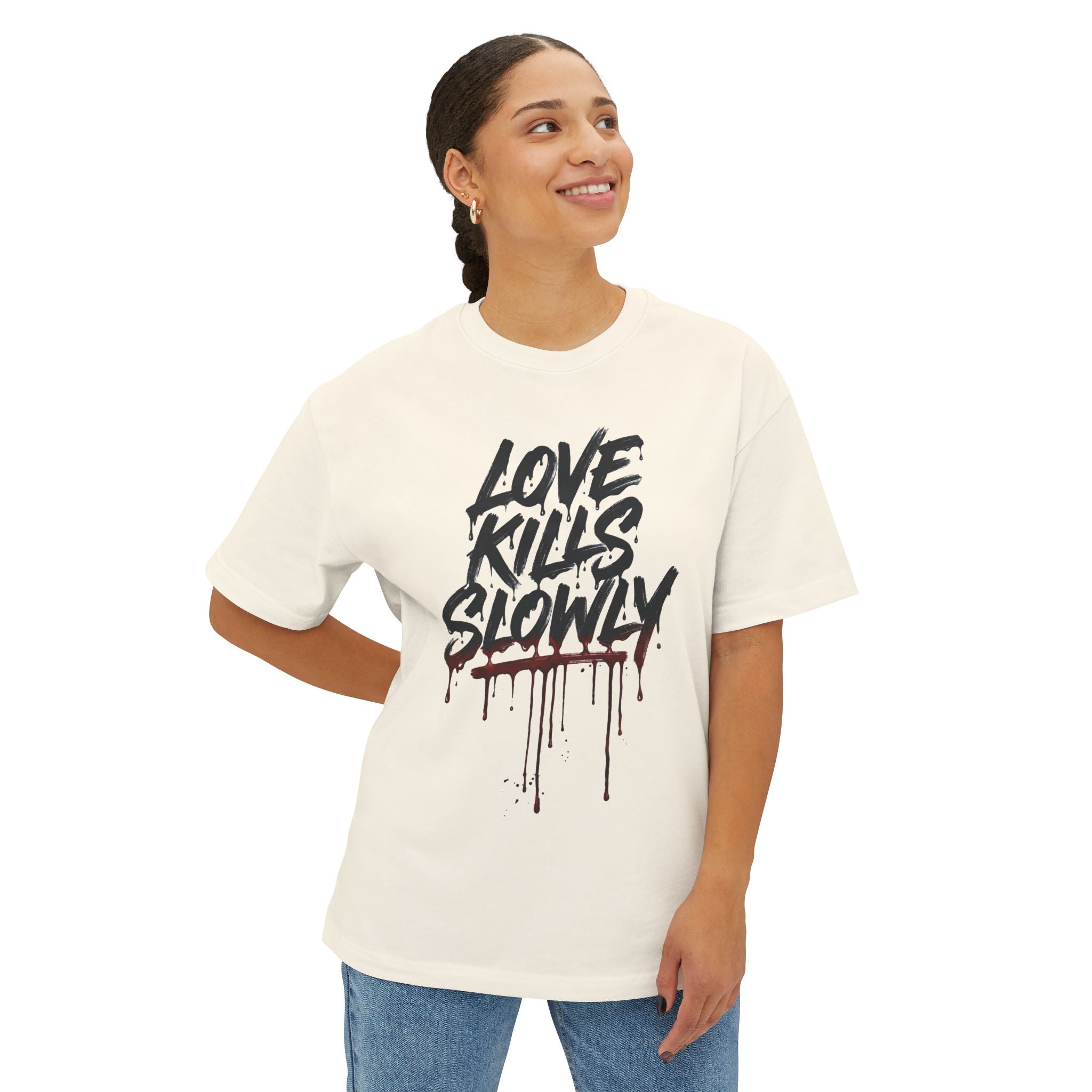 RAFAE™ Blend Graphic Oversized Boxy Tee (Unisex)