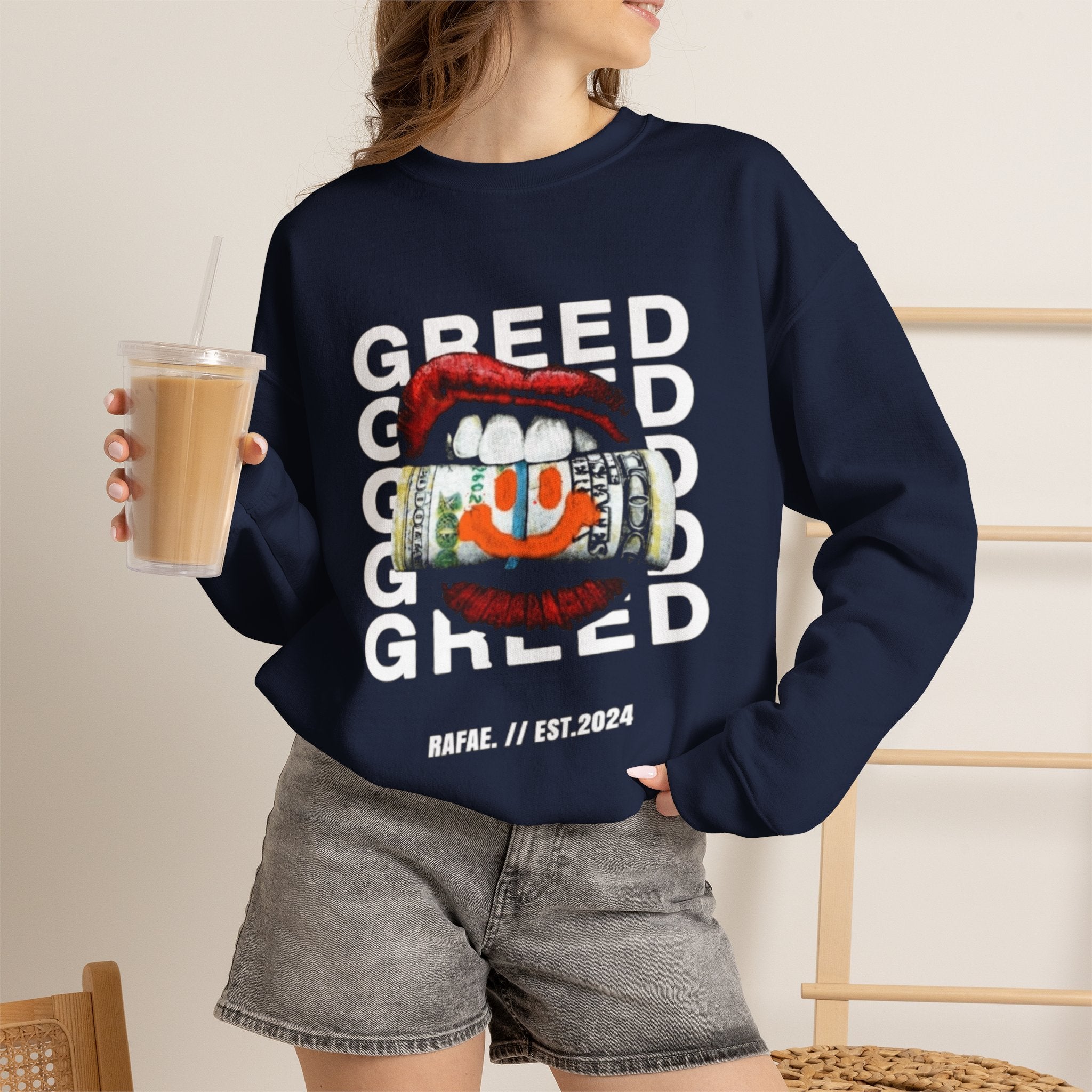 RAFAE™ Graphic Crewneck Sweatshirt (Unisex)