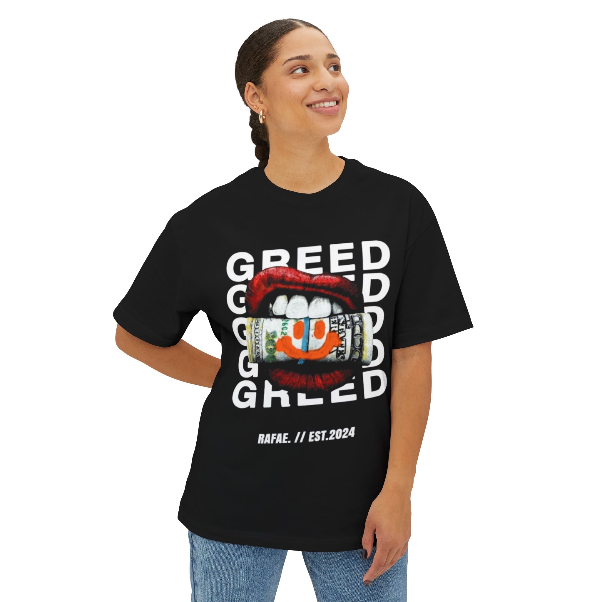 RAFAE™ Oversized Boxy Graphic Tee (Unisex)